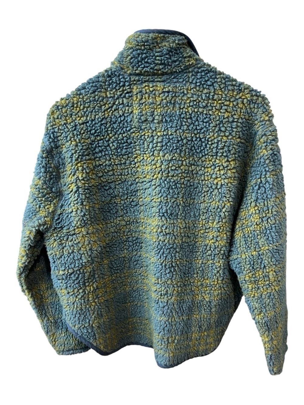 Toad & Co Sespe Sherpa Fleece Jacket Medium Blue Green - Picture 3 of 7